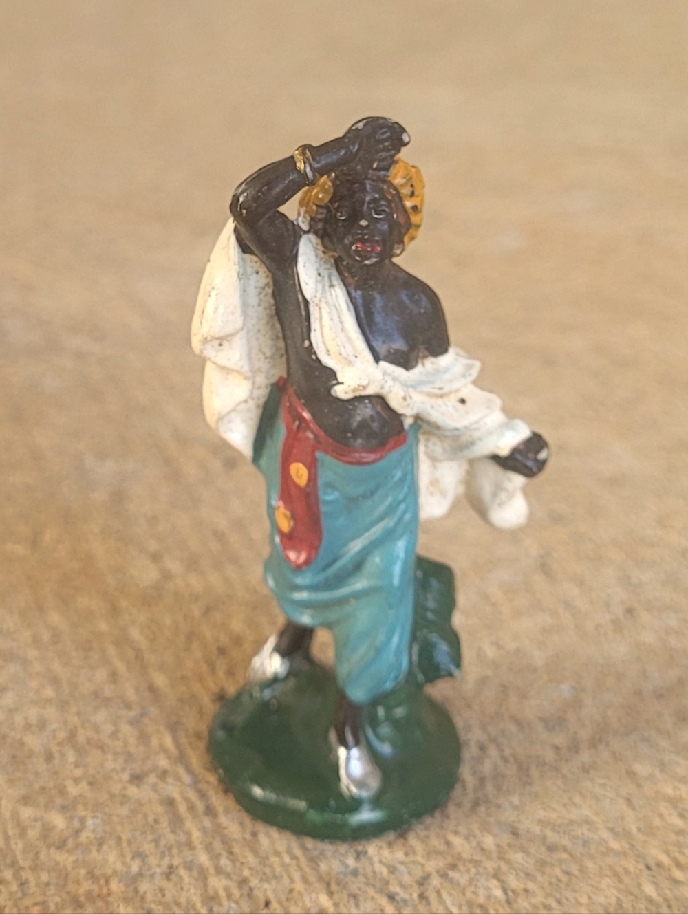 Shepherd figurine miniature ❃ Fontanini? Vintage estate Figure
